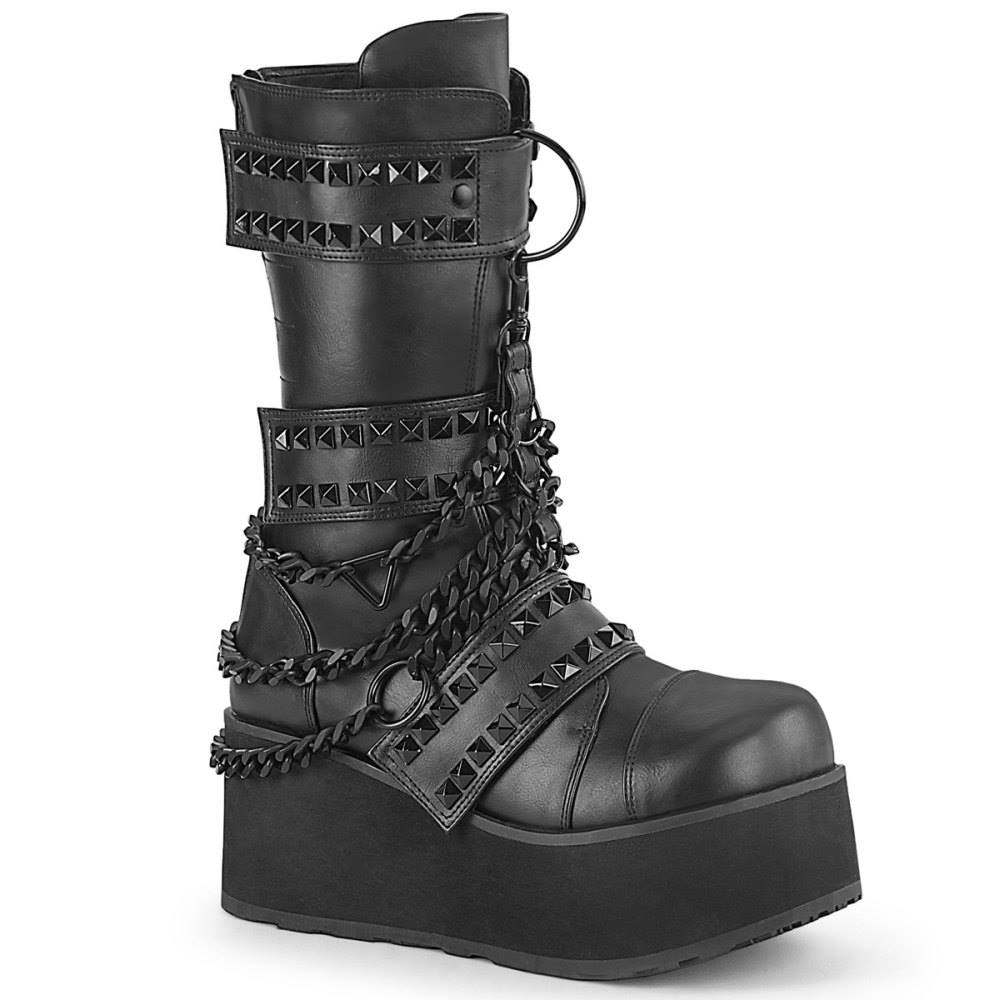 DemoniaCult - TRASHVILLE138 Platform Boots - Black Product image